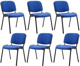 Clp Clp - Set 6 Sillas De Conferencia Ken En Tela Azul