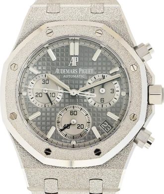Audemars Piguet Pre-owned Audemars Piguet Frosted Royal Oak Chronograph Automatic Grey Dial Mens Watch 26239BC.GG.1224BC.01