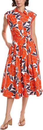 Milly Jules Floral Poplin Dress