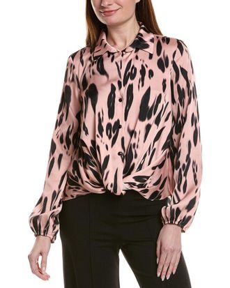 Joseph Ribkoff Cuff-Sleeves Printed Blouse