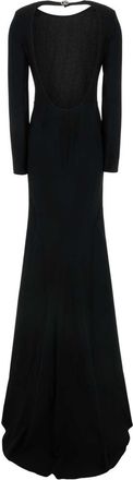 Gucci Womens Crepe Dress Black Acetate Viscose