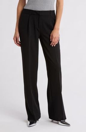 Amanda + Chelsea Crepe Wide Leg Pants in Black at Nordstrom Rack, Size 10