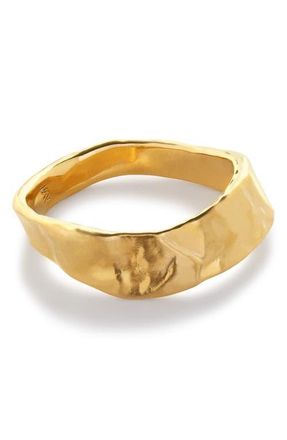 Monica Vinader Capri Stacking Ring in 18K Gold Vermeil at Nordstrom, Size 6.75