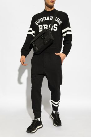 Dsquared2 Trousers With Logo, Mens, Black