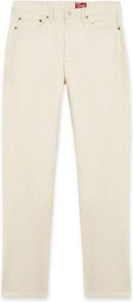 Fortela 992 Johnny Japan Selvedge High-Waisted 5-Pocket Ecr&ugrave; Denim in Off White at Nordstrom, Size 31 X 33 Eu