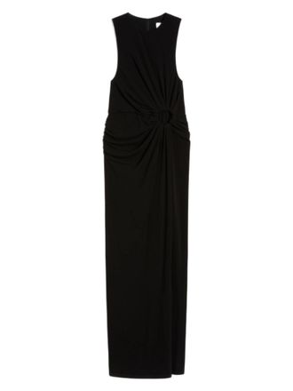 Sportmax Viscose Cr&ecirc;pe Drapped Ring Dress