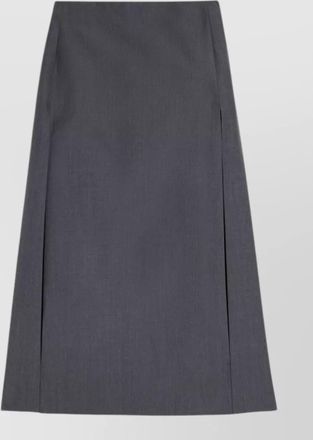 Jil Sander wool straight-leg midi skirt