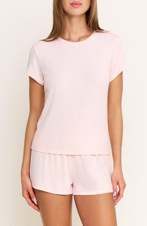 Honeydew Intimates Blissful Pointelle Short Pajamas in Peach Sorbet at Nordstrom, Size X-Large