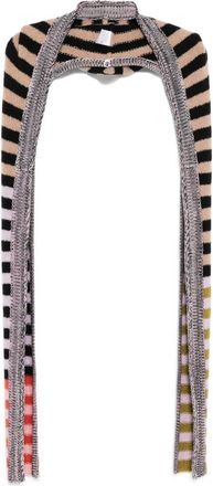 YanYan Knits Sciarpa a righe - Toni neutri