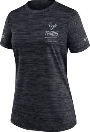 Nike Houston Texans Sideline Velocity Nike Womens Dri-FIT NFL T-Shirt in Blue | 03EY4FA9H-7VD