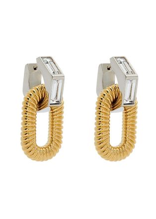 Paco Rabanne XL Link Two-tone Hoop Earrings - Gold - One Size