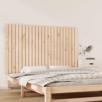 vidaXL Cabecero De Cama De Pared Madera Maciza De Pino 147x3x90 Cm Vidaxl
