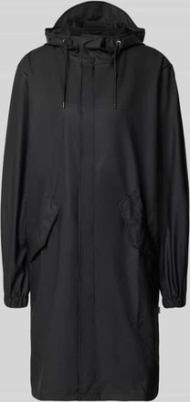 Rains Regular Fit Parker mit Kapuze Modell Fishtail in Black, Gr&ouml;&szlig;e XL