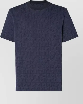 Fendi cotton piqu&eacute; regular-fit logo-print t-shirt