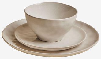 Sklum Vajilla En Gres De 12 Piezas Sibeta Sklum