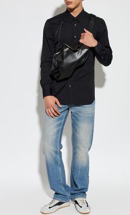 Alexander McQueen Shirt With Detachable Chain, Mens, Black