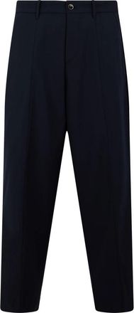 Nine In The Morning Broek van wol en polyester - Heren - Vrijetijds broeken - Zwart - L - Wol - Broeken