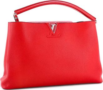 Louis Vuitton Capucines Bag leren MM boekentas - Rood