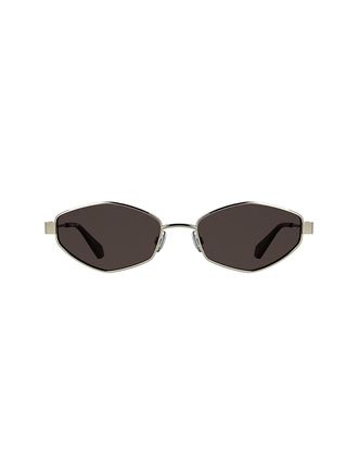 Calvin Klein Womens Modified Rectangle Sunglasses - Metallic