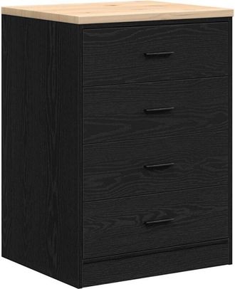 vidaXL Vidaxl - Armario De Almacenamiento Para Garaje Negro 60x51x85 Cm