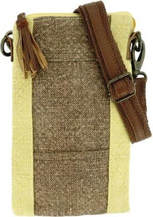 Vintage Addiction Two-Tone Crossbody Bag in Chocolate/daffodil at Nordstrom Rack