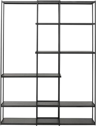 Kare Design Estanter&iacute;a oslo de madera negra 150x200cm