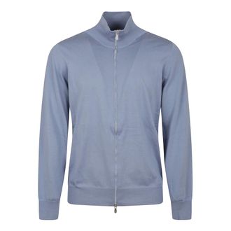 Brunello Cucinelli Heren, Truien, Blauw, Maat: 2XL Katoen
