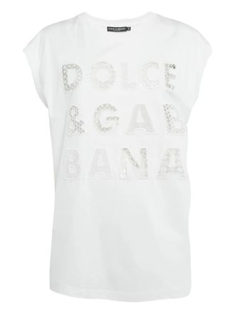 Dolce & Gabbana cotton logo T-shirt - White