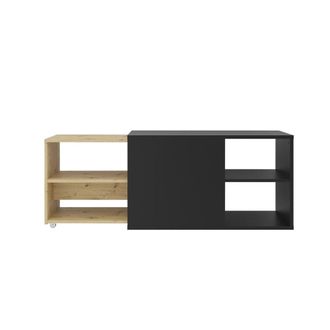 Calicosy Mueble de tv modular 4 estantes marr&oacute;n - L133,5 cm