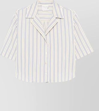 Forte_Forte short sleeve vertical striped shirt