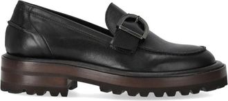 Duccio del Duca Loafer - Dames - Loafers - Zwart - 39 EU - Leer - Schoenen