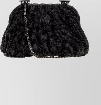 Benedetta Bruzziches embellished textile clutch bag