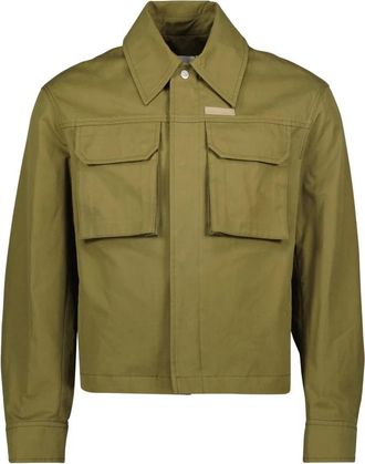 Ami Worker Vest Herfst-Winter Collectie 2025 - Heren - Zomerjassen - Groen - 2XS - Katoen - Jassen