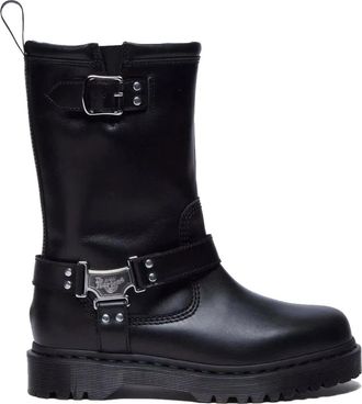 Dr. Martens Zwarte Anistone Hi Top Laarzen - Dames - Hoge Laarzen - Zwart - 40 EU - Schoenen