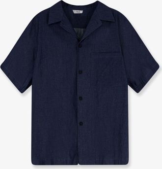 Hev&ograve; Camicia in blu denim - HEVO - gender_Man