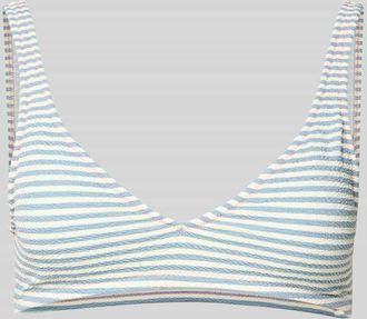 Banana Moon Banana Moon Bustier-Bikini-Oberteil mit Streifenmuster Modell PULCO MONOSTRIPE in Blau, Gr&ouml;&szlig;e XL