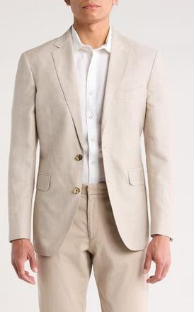 Rodd & Gunn Roving Beach Wool & Linen Sport Coat in Putty at Nordstrom Rack, Size X-Large