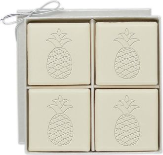 Carved Solutions Ecoluxury Mi-Luxe 4 Square Bar Set Personalized With Pineapple