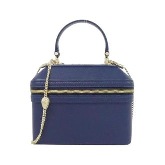 Bulgari Pre-owned Vintage Mini Bag - Dames - Vintage Mini Tas - Blauw - ONE Size - Leer - Vintage