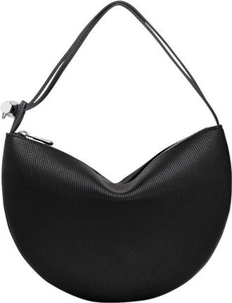 Longchamp Le Roseau Leather Wristlet Clutch in Black at Nordstrom