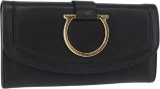 Ferragamo Pre-owned Wallets, female, Black, Size: ONE SIZE Pre-owned Long Wallet