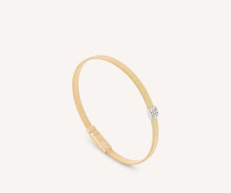 Marco Bicego Diamond pave bangle bracelet 18K Yellow Gold SG731_B_YW_M5