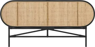 Rendez-Vous Déco Cabecero de ratán natural y negro 160 cm
