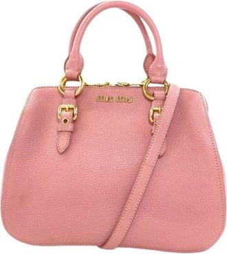 Miu Miu Pre-owned Handbags, female, Pink, Size: ONE SIZE Pre-owned Handbag