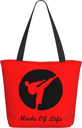 AOOEDM Karate Belt Way Of Life Ladies Shopping Bag 13x11x7in.The Perfect ValentineS Day Gift.It Is The Best ValentineS Day Gift For Mom, Daughter, Wife,Etc