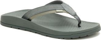 Chaco Lowdown Leather Flip Flop in Alloy at Nordstrom, Size 11