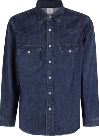 Edwin Camicia denim - Blu
