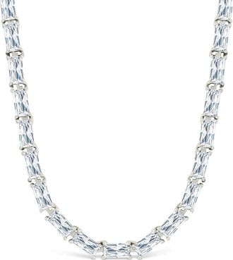 Sterling Forever Blanche Slide Tennis Necklace in Silver at Nordstrom
