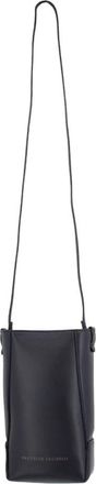 Brunello Cucinelli Luxe leren telefoonhoes met kralenborduurwerk - Dames - Schoudertassen - Zwart - ONE Size - Leer - Tassen