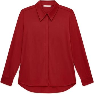 Maliparmi Plane Poly Jersey Shirt - Dames - Overhemden - Rood - 2XL - Polyester - Overhemden